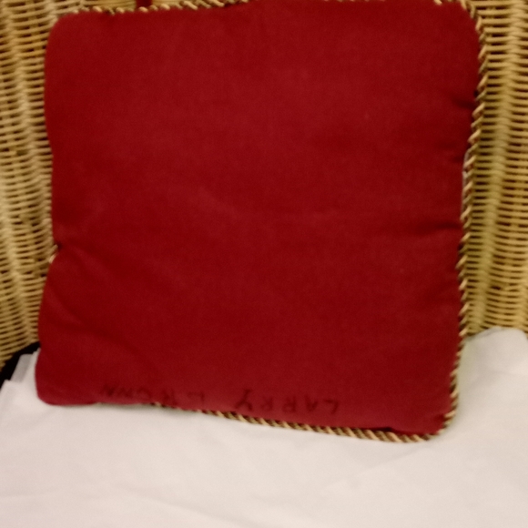 Vintage Christmas Tapestry Throw Pillow Lab Dog Animal Decor Sign Mia Lane 14" - Picture 3 of 9